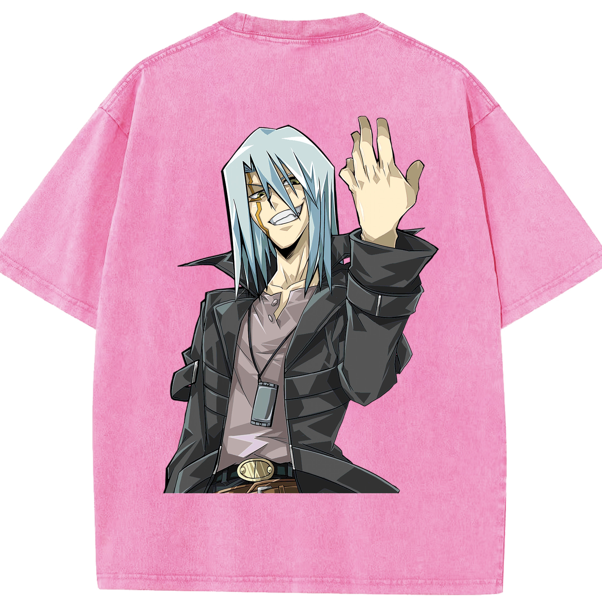 （画像用） 遊☆戯☆王 Yu-Gi-Oh! 綿100% ヴィンテージ風 半袖Tシャツ（背面プリント）